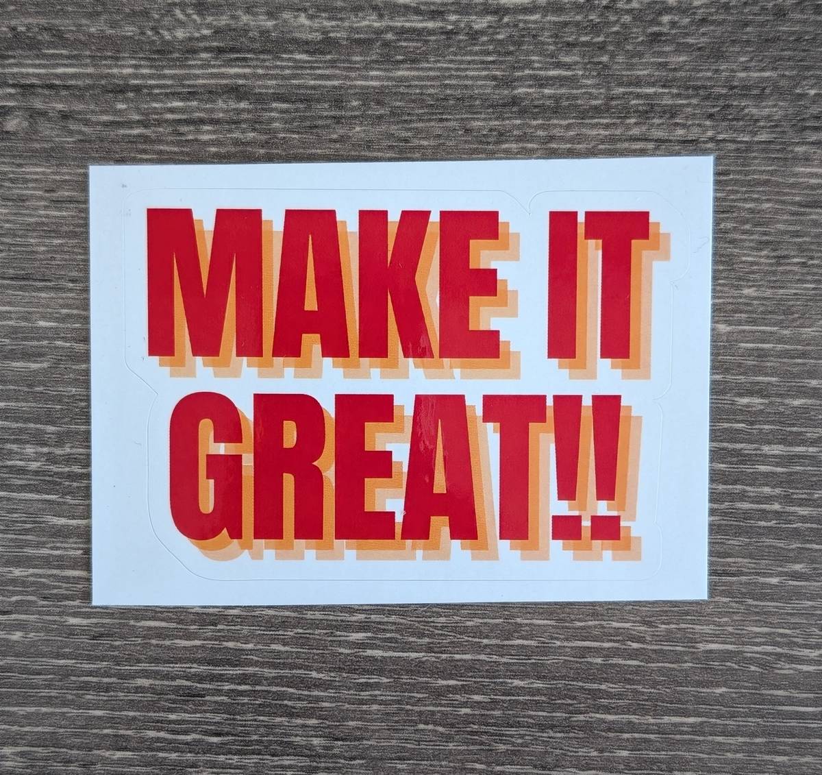 CCG Stickers Series 1 - Individual 9 CCG Make It Great!! Sticker